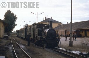 CFR Romania Railways Narrow Steam Loco Sibiu 1968.JPG