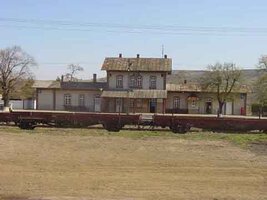 Poza 70- vagoane-platforma garate la linia 8 la rampa.jpg