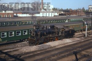 CFR Romania Railways Steam Loco 130 528 Bucharest 1968.jpg